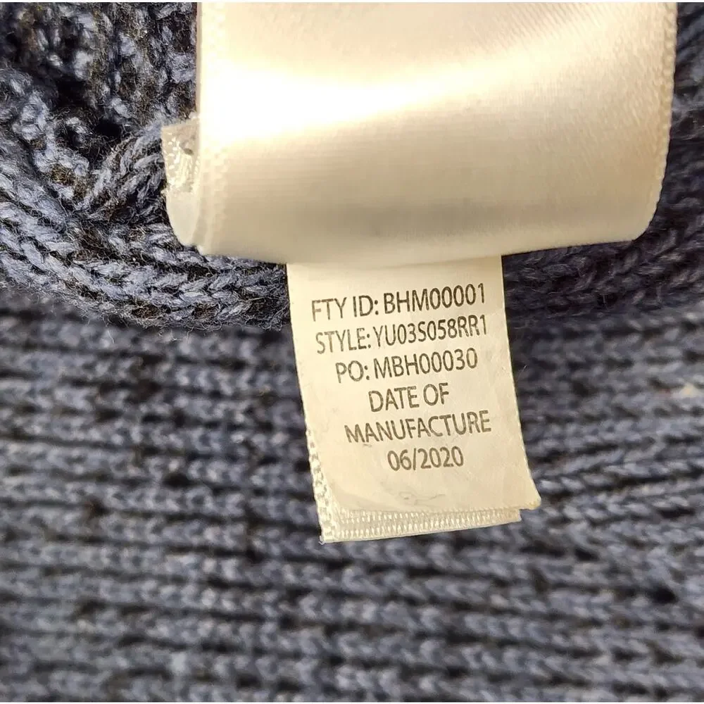 Urban Pipeline Men's Striped Knit Hoodie XL Gray Black Casual